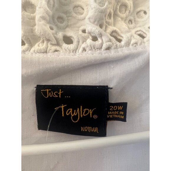 Just Taylor‎ women’s white tank dress. Size 20 W - Picture 2 of 4